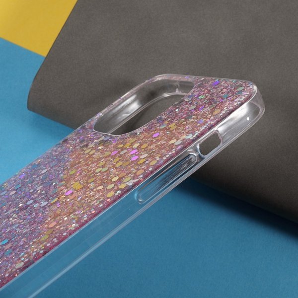 Nordic Covers iPhone 13 Deksel Sparkle Series Blossom Pink