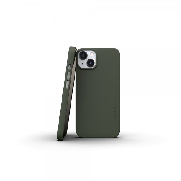 Nudient iPhone 13 Deksel Thin Case V3 MagSafe Pine Green