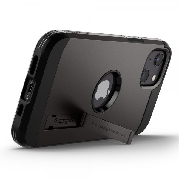 Spigen iPhone 13 Deksel Tough Armor Gunmetal