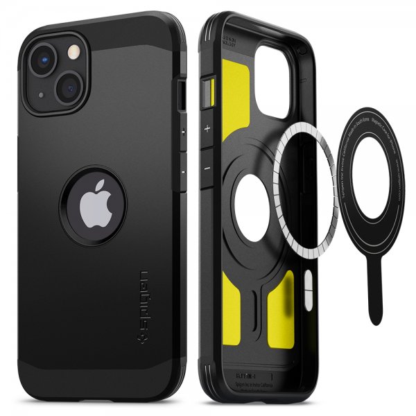 Spigen iPhone 13 Deksel Tough Armor Mag Svart
