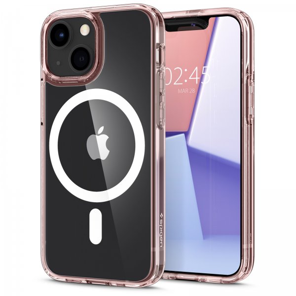 Spigen iPhone 13 Deksel Ultra Hybrid Mag Rose Crystal