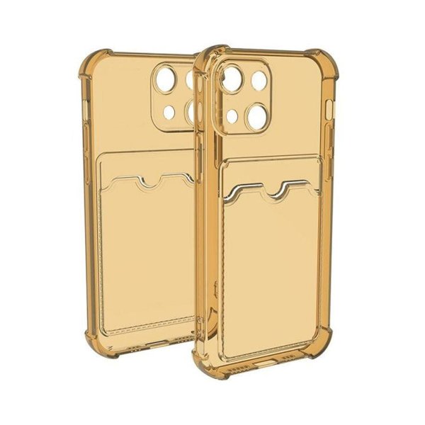 iPhone 13 Deksel Kortholder Støtsikker Gul