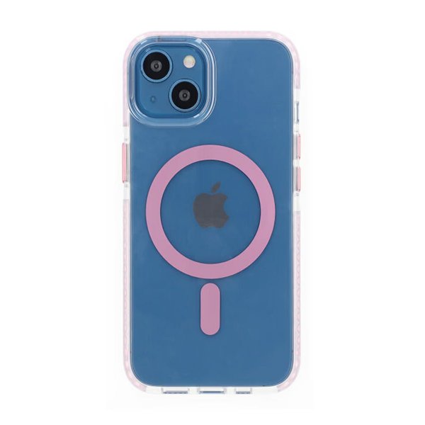 iPhone 13/iPhone 14 Deksel Støtsikker MagSafe Rosa