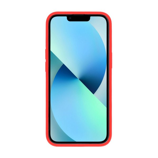 Rvelon iPhone 13/iPhone 14 Deksel Silikon Rød