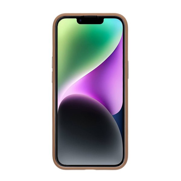 Rvelon iPhone 13/iPhone 14 Deksel Roterbart Stativ Brun