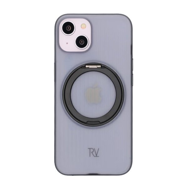 Rvelon iPhone 13/iPhone 14 Deksel Roterbart Stativ Svart