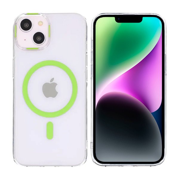 iPhone 13/iPhone 14 Deksel TPU MagSafe Grønn