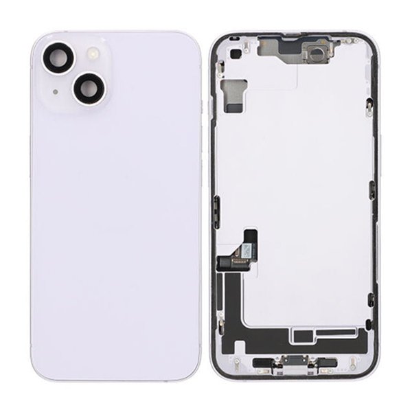iPhone 14 bakside med komplett ramme - lilla