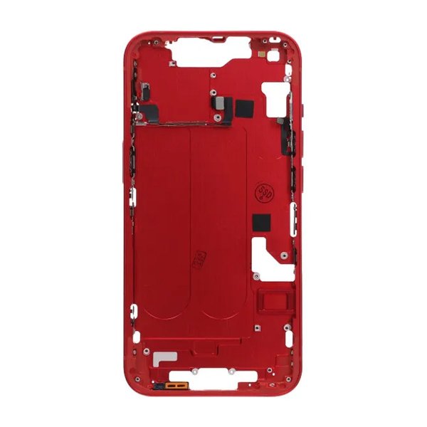 iPhone 14 bakside med komplett ramme OEM - rød