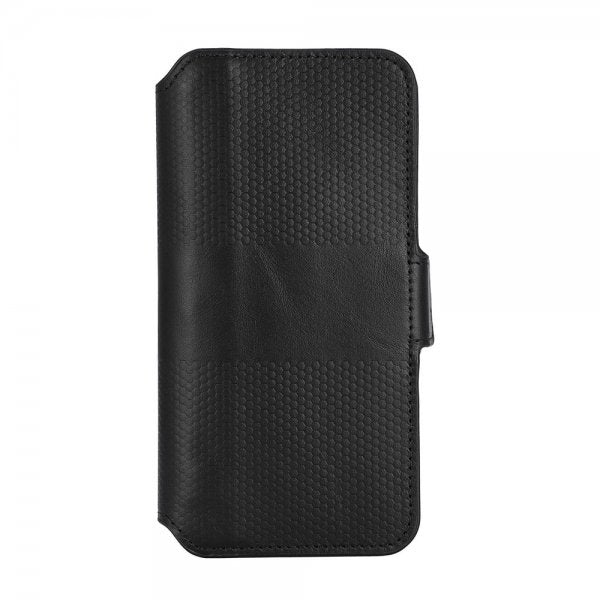 Krusell iPhone 14 Etui Leather PhoneWallet Svart