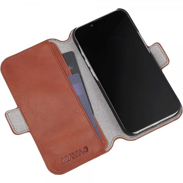Kavaj iPhone 14 Etui Phoenix Brun