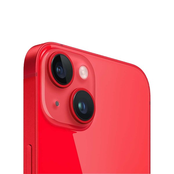 iPhone 14 kameralinse med ramme - rød