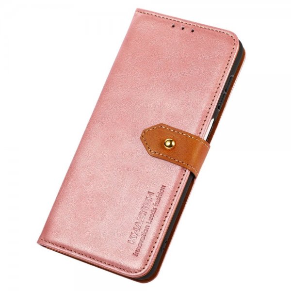 iPhone 14 Plus Etui med Flipp Rosegull