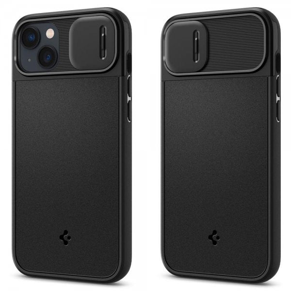 Spigen iPhone 14 Plus Deksel Optik Armor MagFit Svart