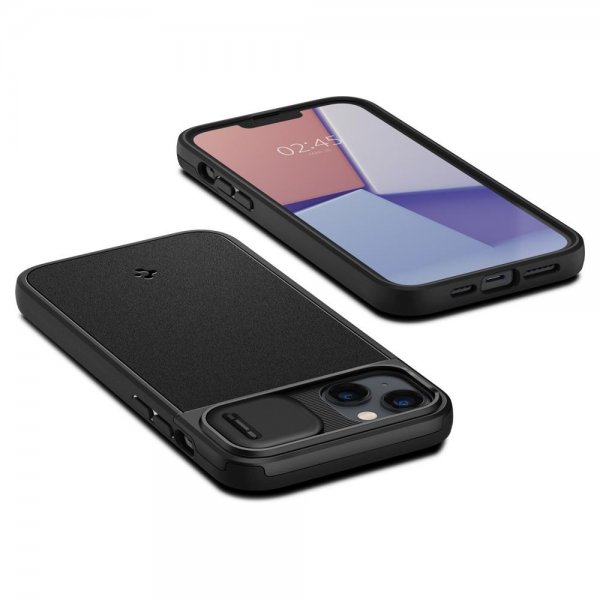 Spigen iPhone 14 Plus Deksel Optik Armor MagFit Svart