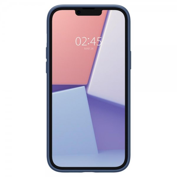 Spigen iPhone 14 Plus Deksel Silicone Fit MagFit Navy Blue