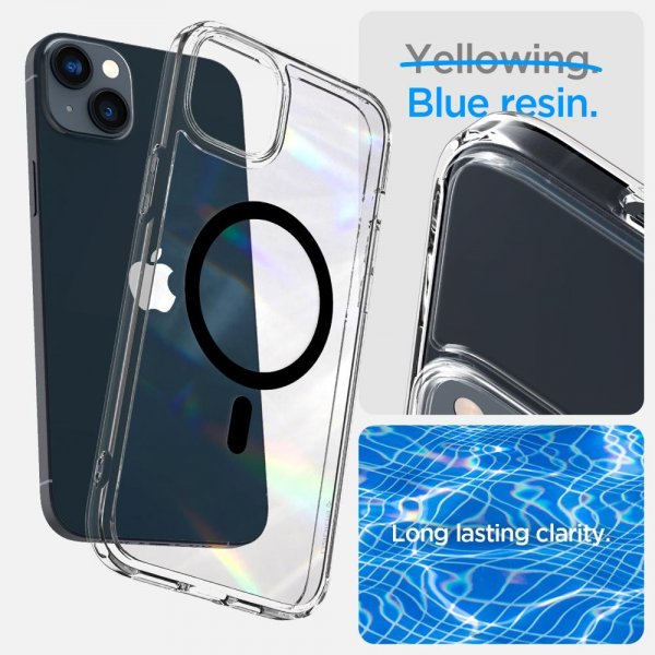 Spigen iPhone 14 Plus Deksel Ultra Hybrid MagFit Svart