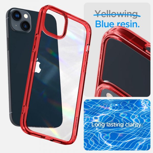 Spigen iPhone 14 Plus Deksel Ultra Hybrid Red Crystal