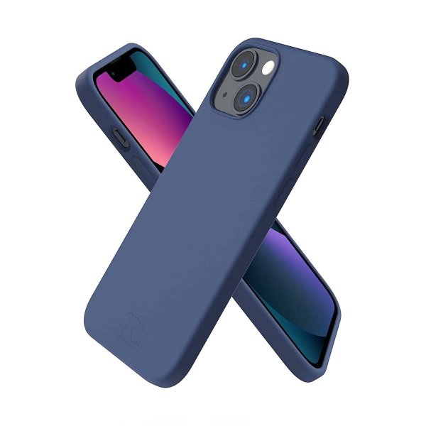 Rvelon iPhone 14 Deksel Silikon Blå