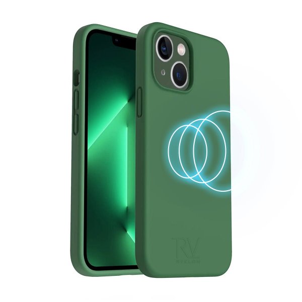 Rvelon iPhone 14 Deksel Silikon MagSafe Grønn