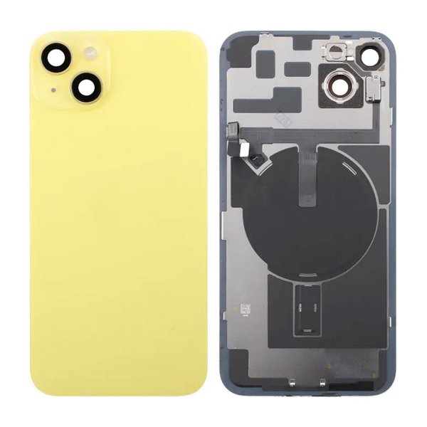 iPhone 14 Plus Baksideglass Komplett - Gul