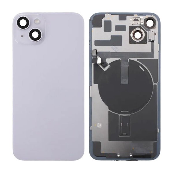 iPhone 14 Plus Bakside Glass Komplett - Lilla