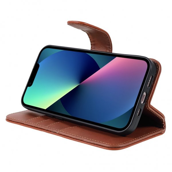 Nordic Covers iPhone 14 Plus Etui Essential Leather Maple Brown