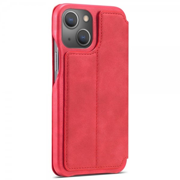 Lc.Imeeke iPhone 14 Plus Etui Flip Rød