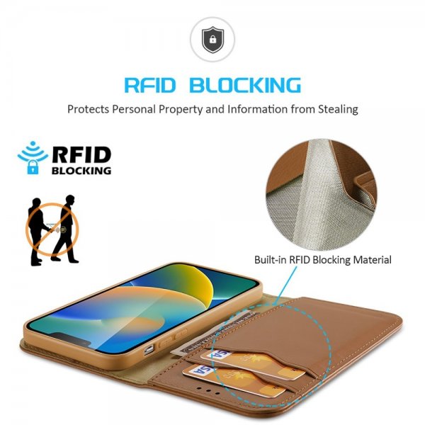 Dux Ducis iPhone 14 Plus Etui Hivo Series Brun