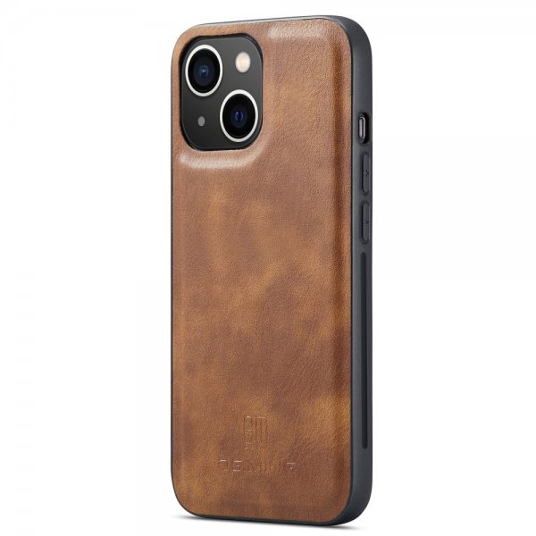Dg.Ming iPhone 14 Plus Etui Avtagbart Deksel Brun