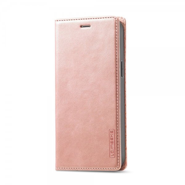 Lc.Imeeke iPhone 14 Plus Etui med Kortlomme flipp Rosegull