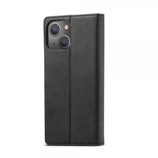 Lc.Imeeke iPhone 14 Plus Etui med Kortlomme flipp Svart