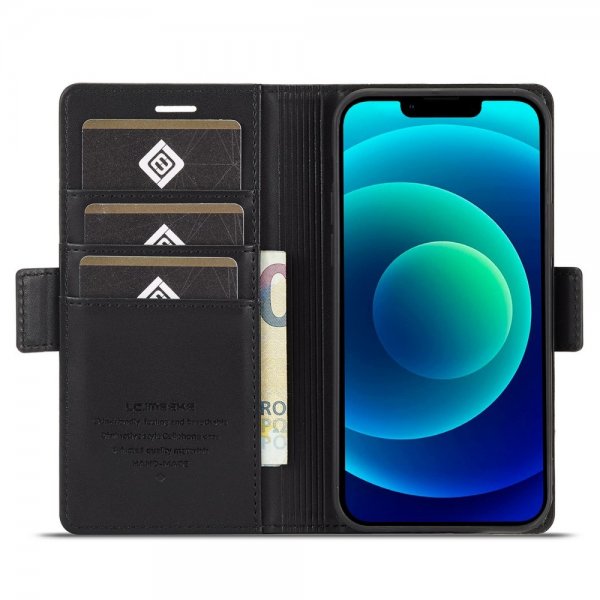 Lc.Imeeke iPhone 14 Plus Etui med Kortlomme Svart