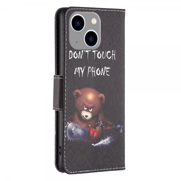 iPhone 14 Plus Etui Motiv Bjørn Don't Touch My Phone