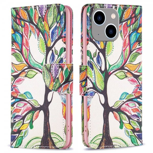 iPhone 14 Plus Etui Motiv Fargerik Tre
