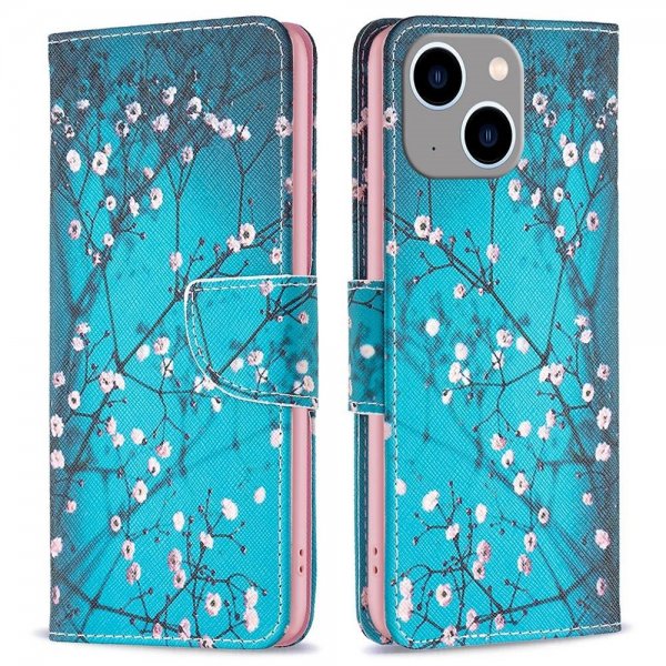iPhone 14 Plus Etui Motiv Plomme blomstrer