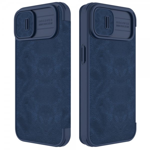 Nillkin iPhone 14 Plus Etui Qin Pro Series Blå