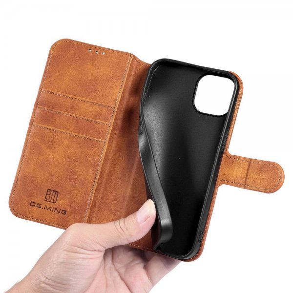 Dg.Ming iPhone 14 Plus Etui Retro Brun