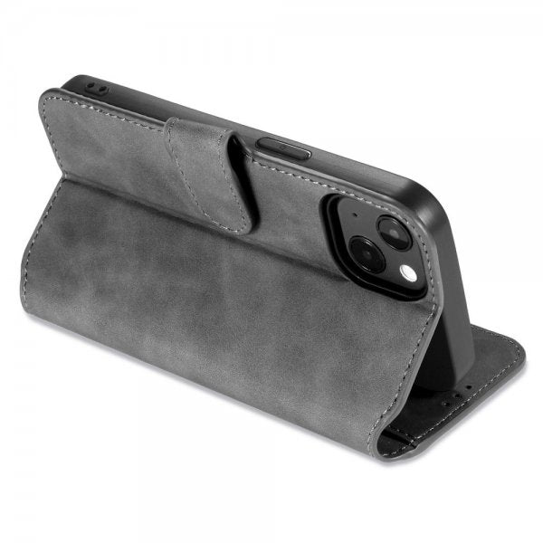 Dg.Ming iPhone 14 Plus Etui Retro Grå