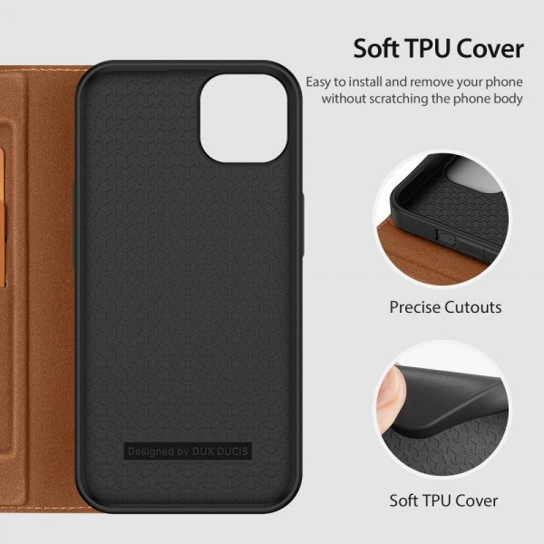 Dux Ducis iPhone 14 Plus Etui Skin X2 Series Brun