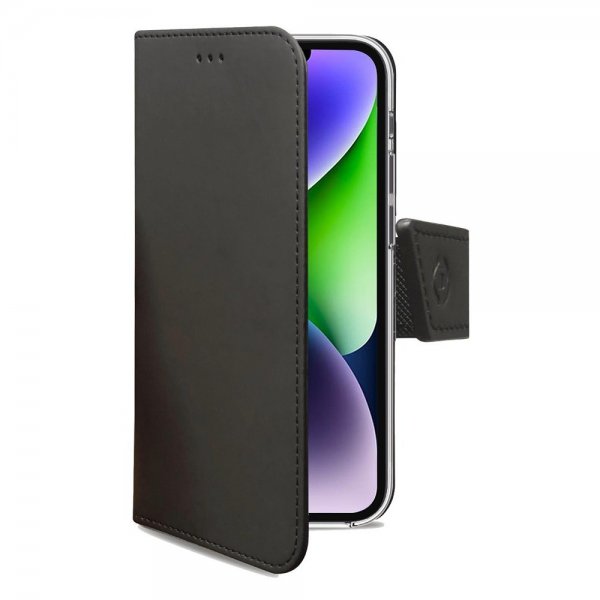 Celly iPhone 14 Plus Etui Wally Wallet Case Svart
