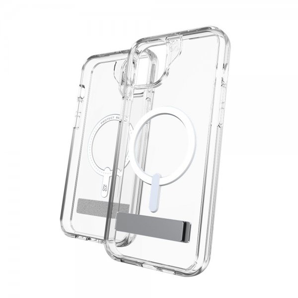 Zagg iPhone 14 Plus/iPhone 15 Plus Deksel Crystal Palace Snap Kickstand Clear