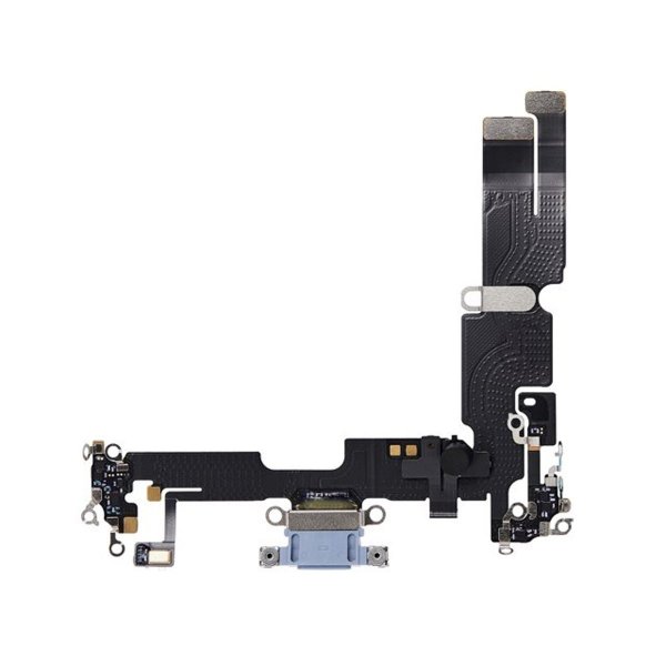 iPhone 14 Plus Ladekontakt med Flexkabel Original - Blå