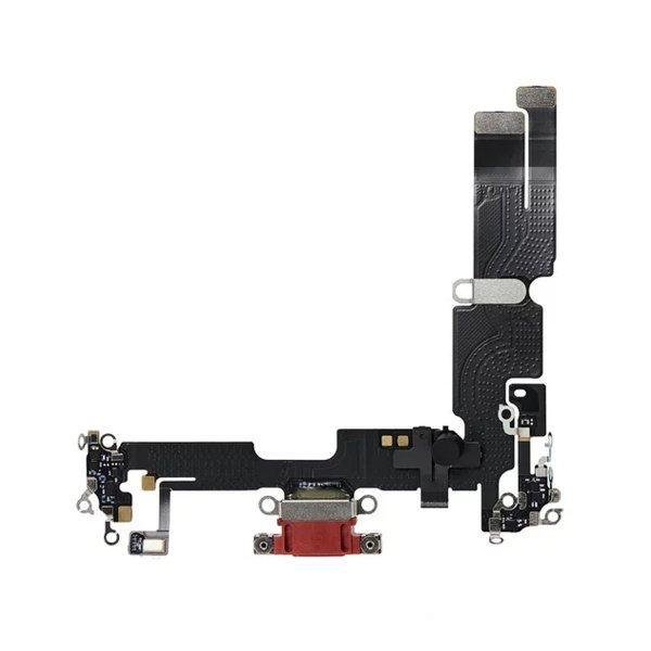 iPhone 14 Plus ladekontakt med Flexkabel Original - Rød