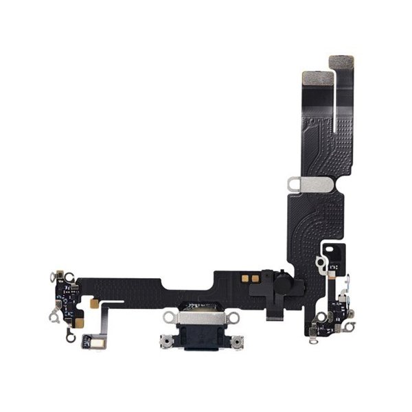 iPhone 14 Plus Ladekontakt med Flexkabel Original - Svart