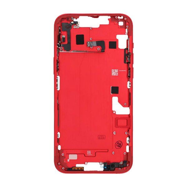 iPhone 14 Plus Midtramme med smådeler OEM - Rød