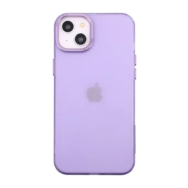 iPhone 14 Plus Deksel Kamerastøtfanger Frosted Lilla