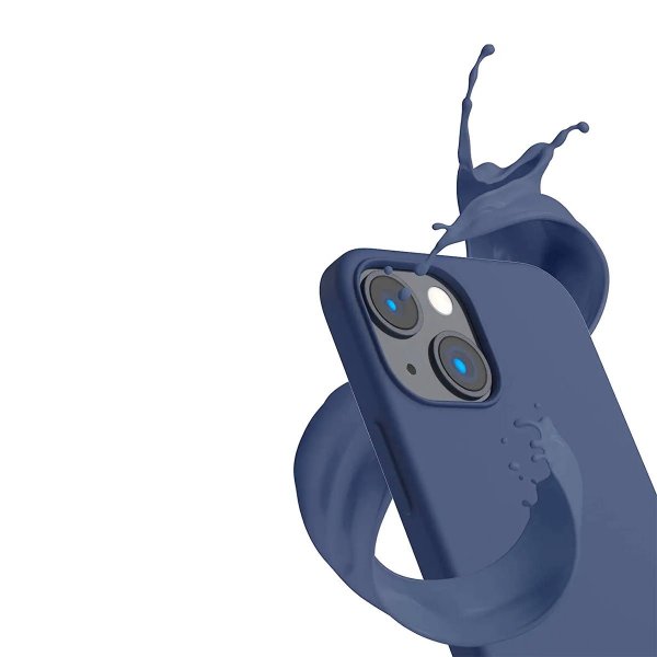 Rvelon iPhone 14 Plus Deksel Silikon Blå