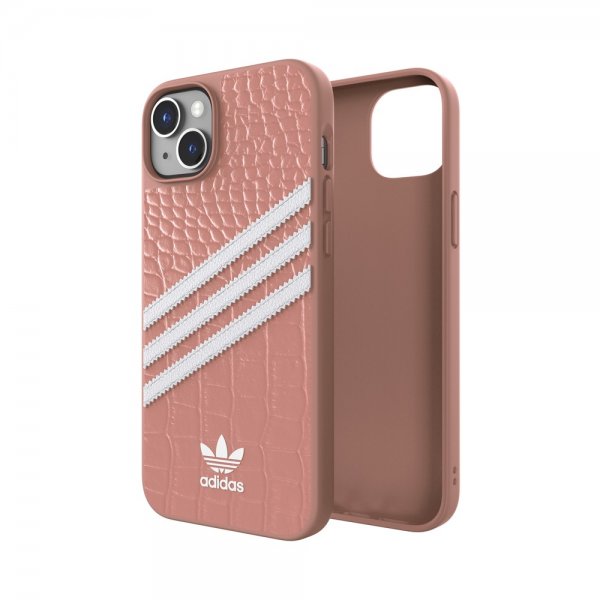 Adidas iPhone 14 Plus Deksel 3 Stripes Snap Case Alligator Pink