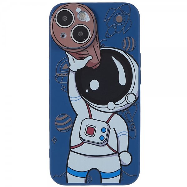 iPhone 14 Plus Deksel Astronaut Blå Brun